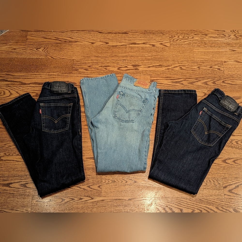 (3)  Boys Levi's 511 Slim Jeans